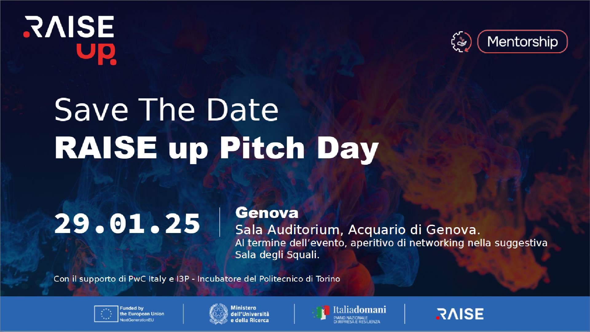 RAISE up Pitch Day: evento conclusivo della prima edizione del Programma di Mentorship