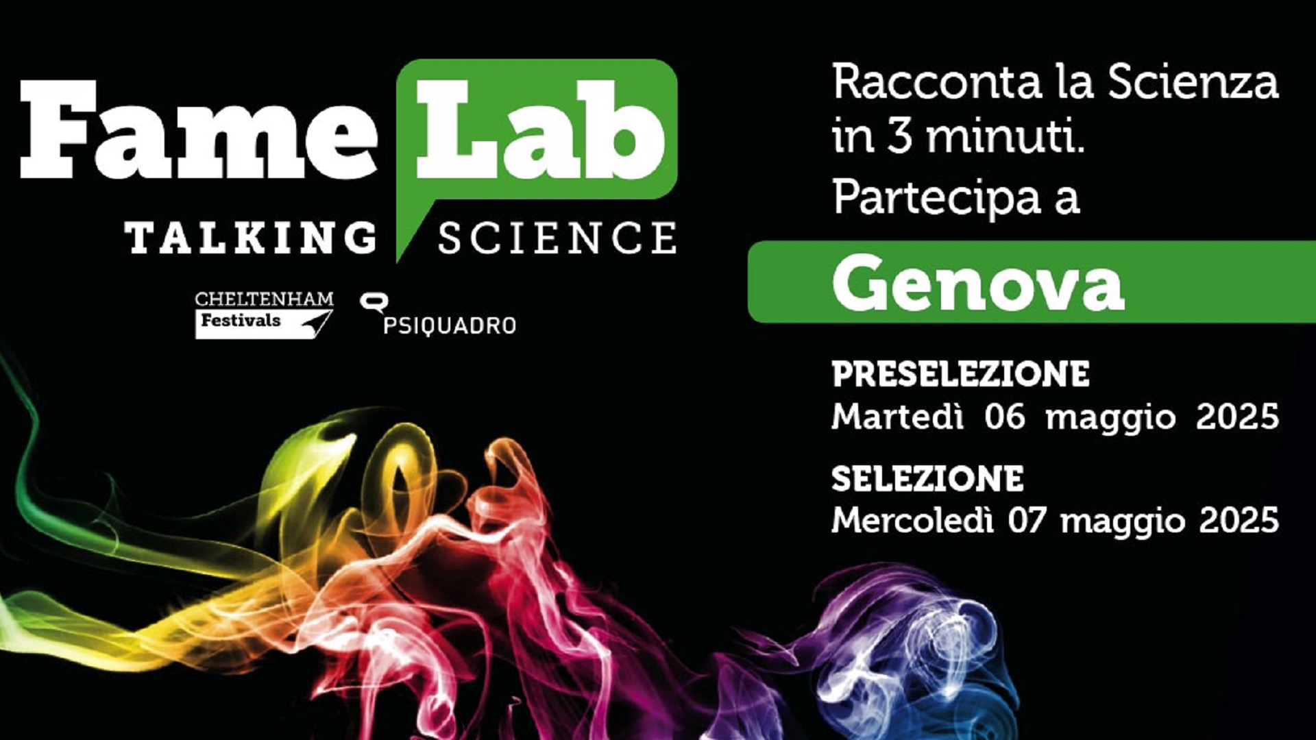 RAISE nel 2025 rinnova la partnership nella selezione genovese dell’iniziativa divulgativa FameLab Italia